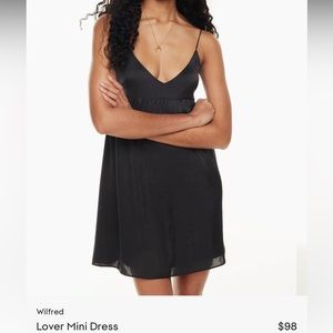 Wilfred Lover Satin Mini Babydoll Dress